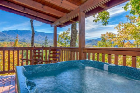 Breathtaking View Cabin with Game Room and Hot Tub!